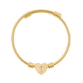 Heart Cuff Bracelet (Engraving)