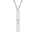 Vertical Bar Necklace (Engraving)